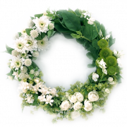 Beautiful Flower Wreath PNG Download Image
