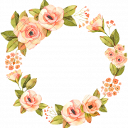 Beautiful Flower Wreath PNG File