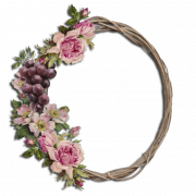Beautiful Flower Wreath PNG Image File