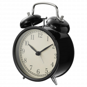 Black Alarm Clock PNG File