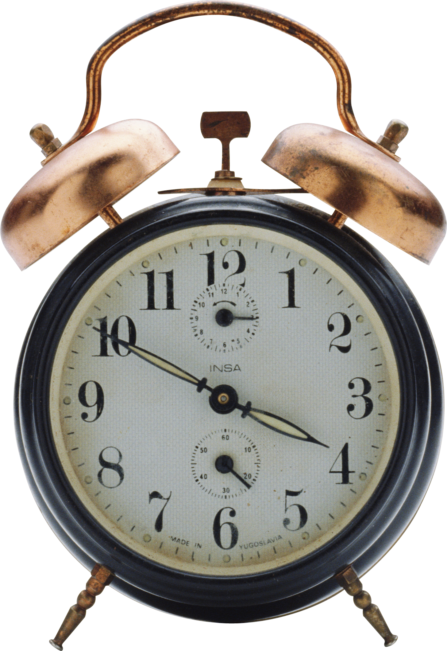 Black Alarm Clock PNG High Quality Image