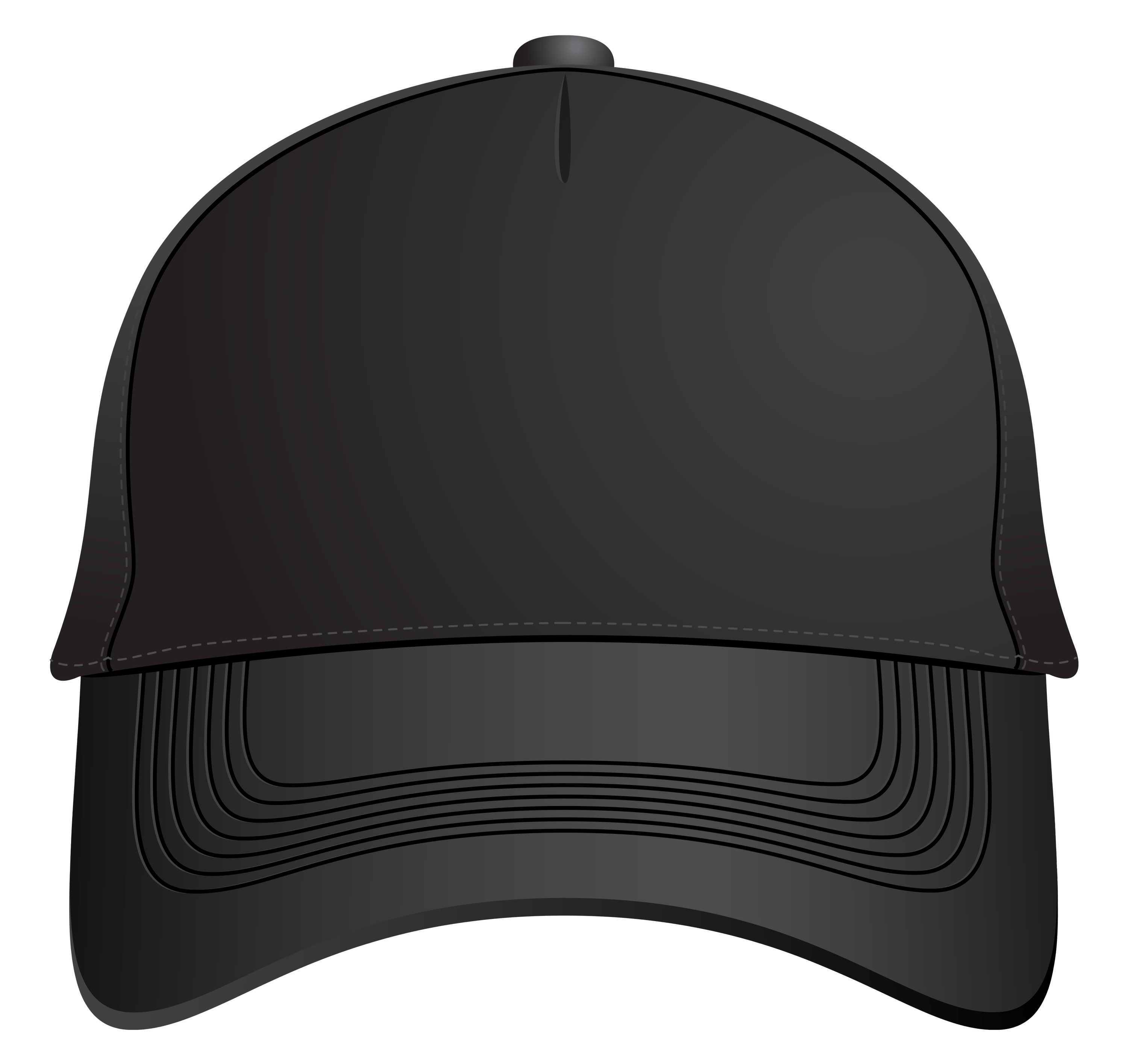 PNG de gorra negra
