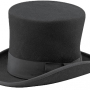 Transparan topi hitam