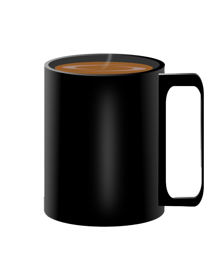 Black Coffee Mug Transparent