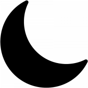 Black Crescent Moon PNG Picture