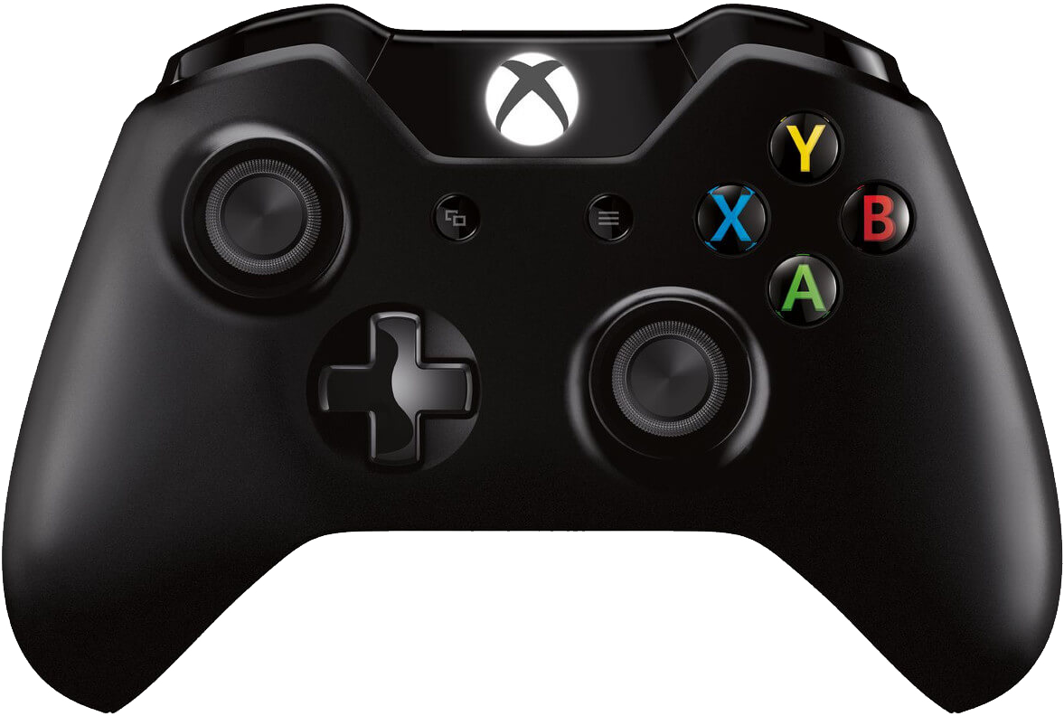 Black Game Controller PNG Clipart