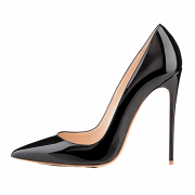 Black High Heel Shoes PNG Image