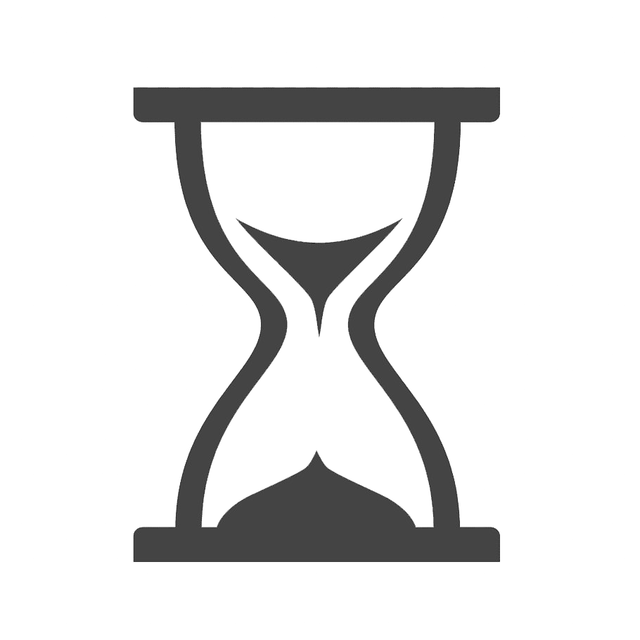 Black Hourglass PNG File
