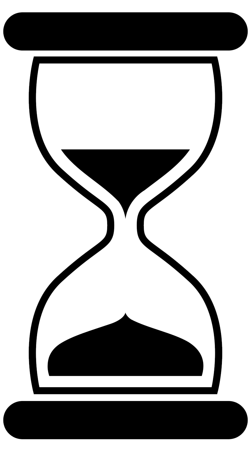 Black Hourglass PNG Free Download