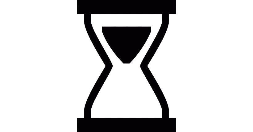 Black Hourglass PNG Pic