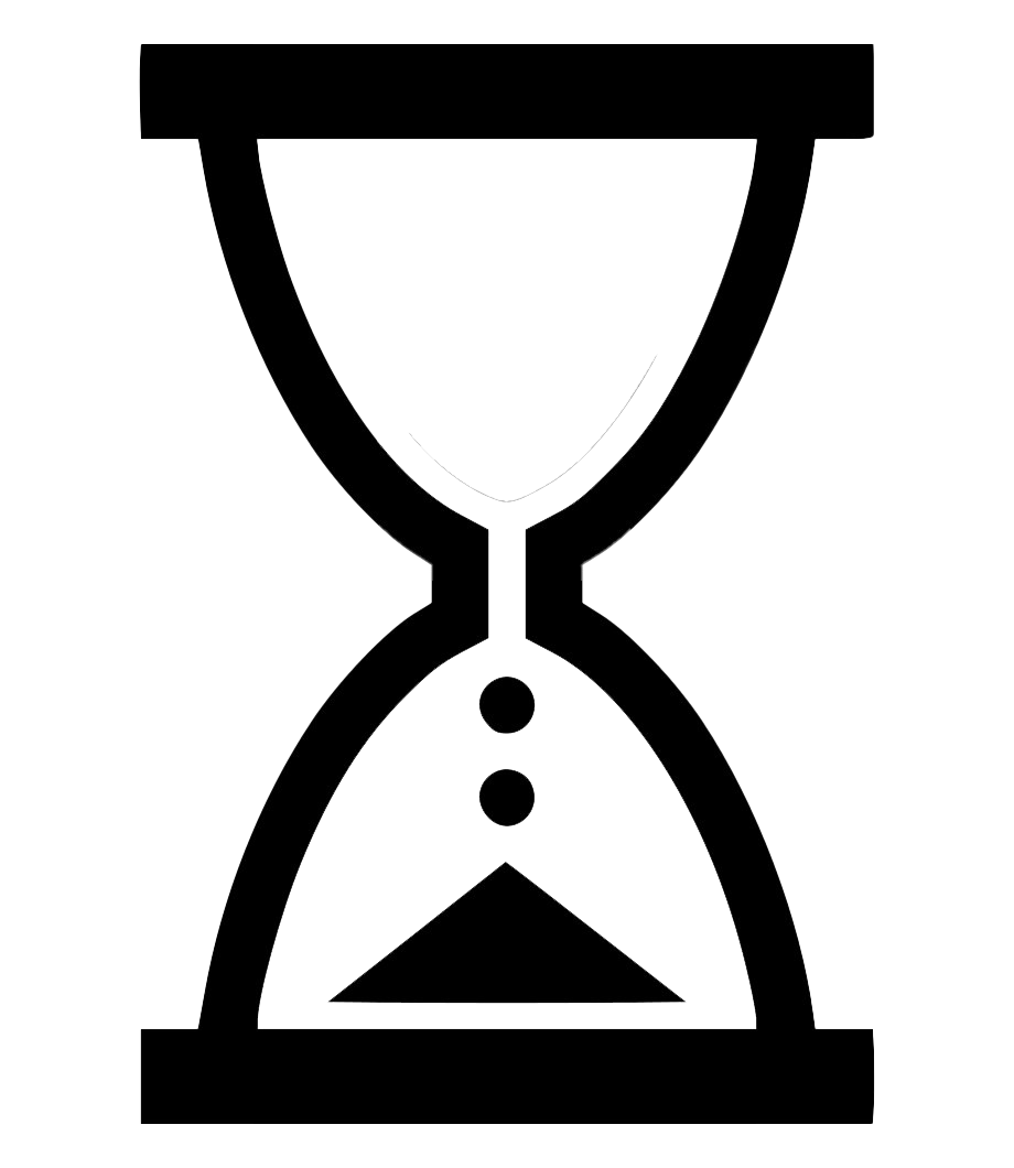 Black Hourglass PNG