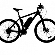 Black Mountain Bike PNG Gratis download