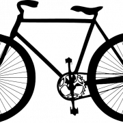 Bicicleta de montaña negra transparente