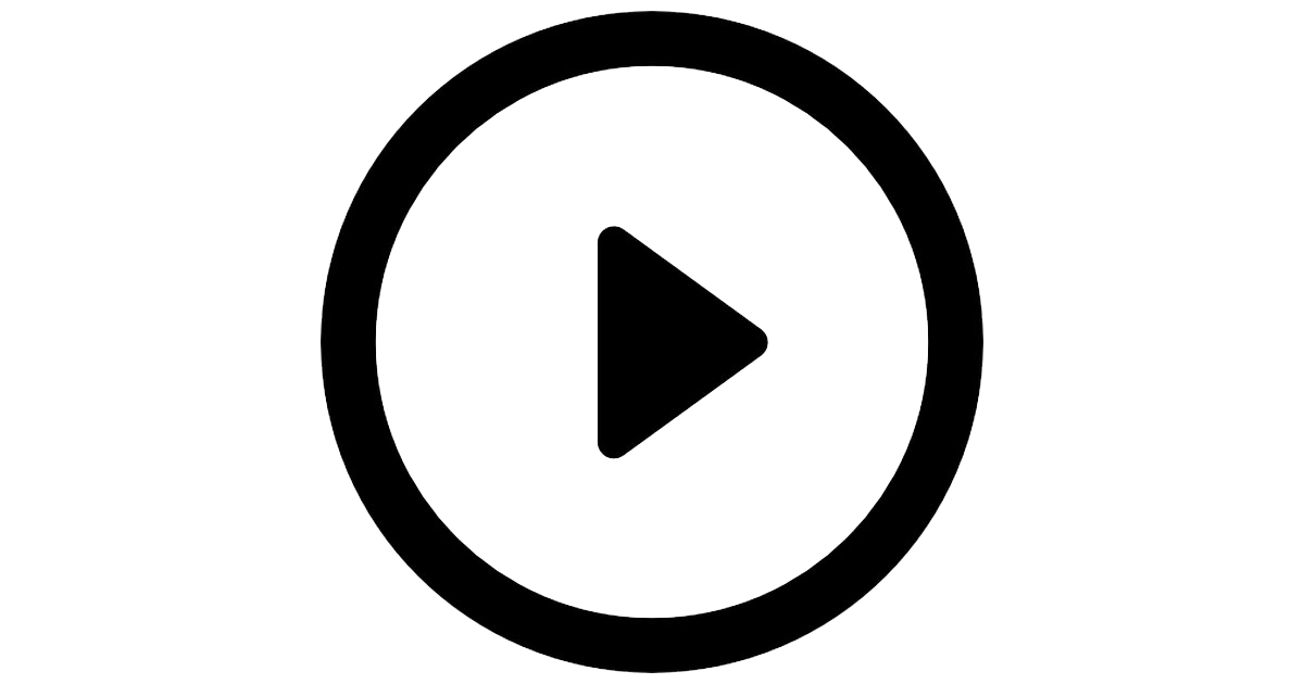 Black Play Button PNG Image