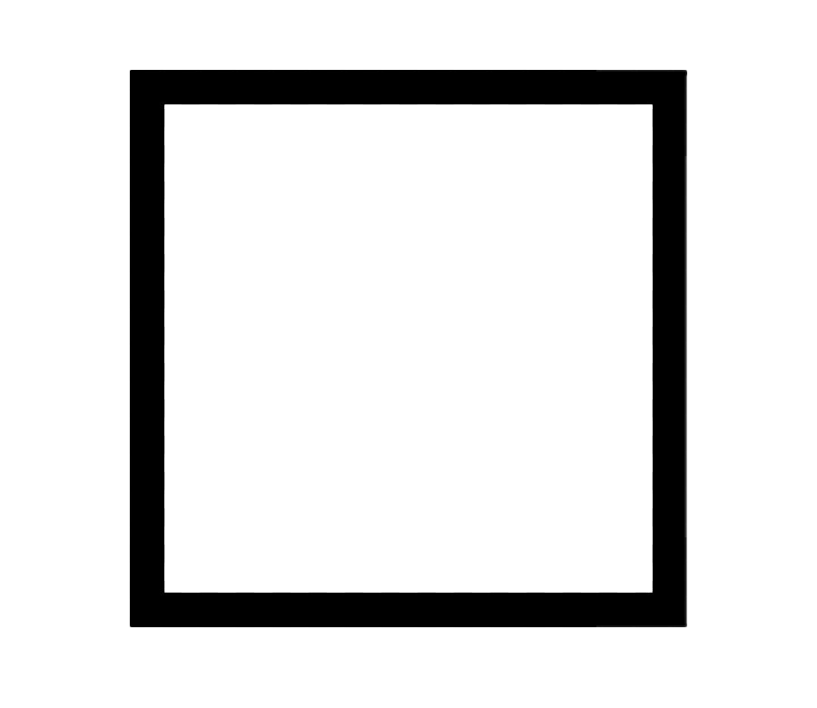 Black Square Shape PNG Image