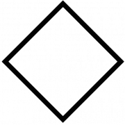 Zwarte vierkante vorm transparant