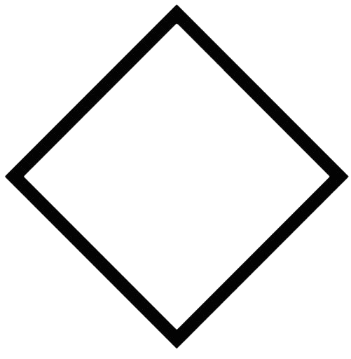 Black Square Shape Transparent