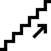 Image PNG des escaliers noirs