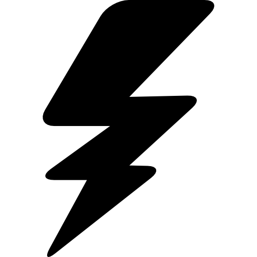 Schwarzes Thunderbolt Png kostenloses Bild