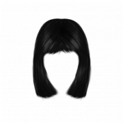 Black Wig PNG Picture