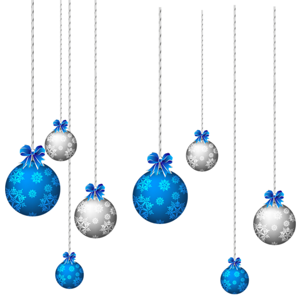 Blue Christmas PNG Image