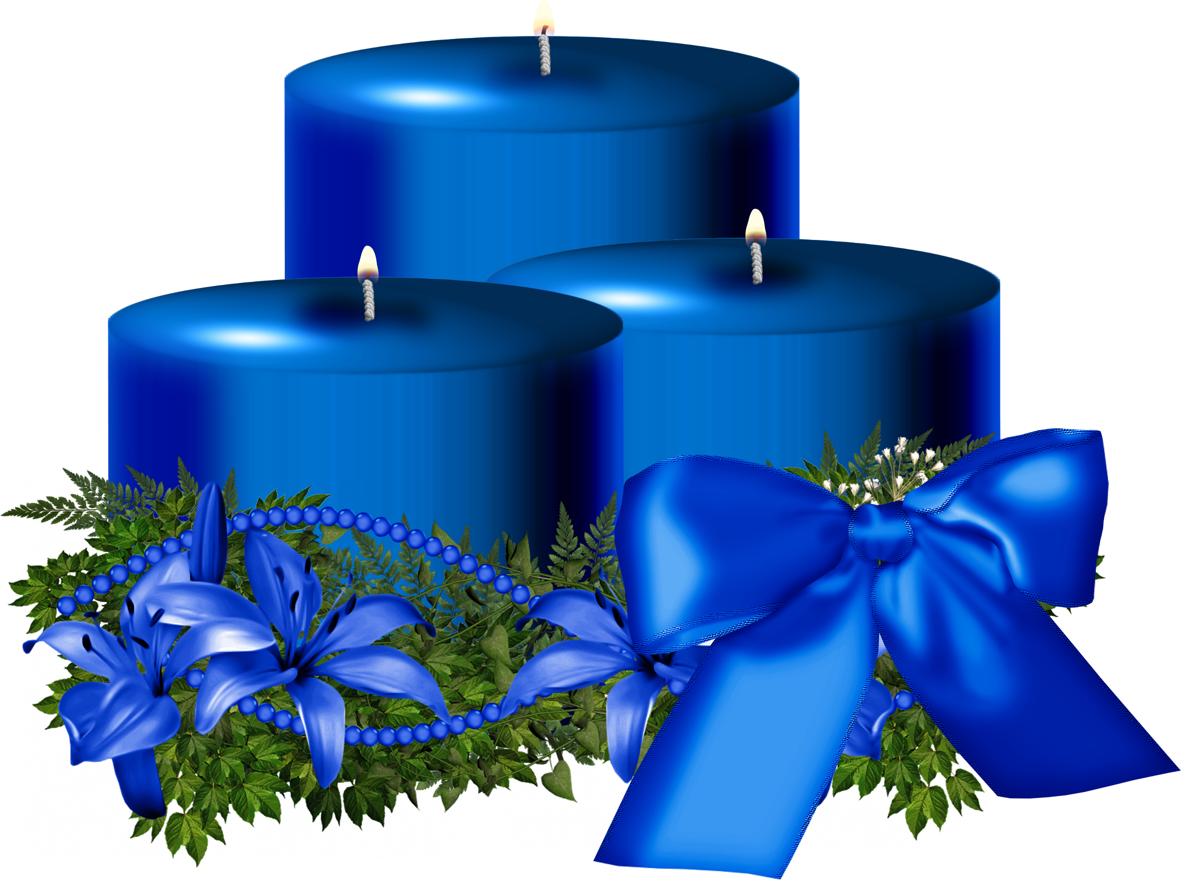 PNG de Natal azul