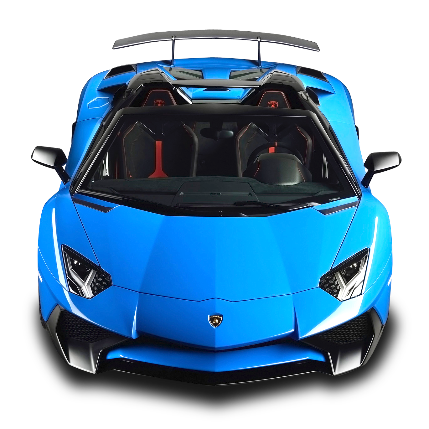 Blue Lamborghini Aventador Transparent