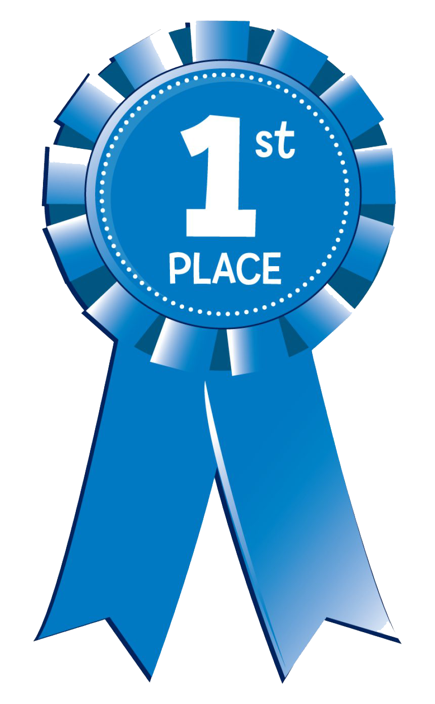 Blue Ribbon First Place PNG File
