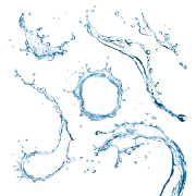 Blue Splash Water PNG Image