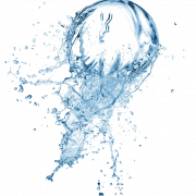 Blue Splash Water PNG Picture
