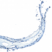 Синий брызговой вода прозрачный