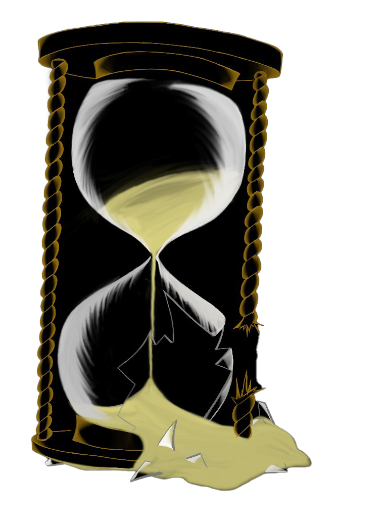 Broken Hourglass PNG Picture