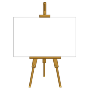 File gambar canvas easel png