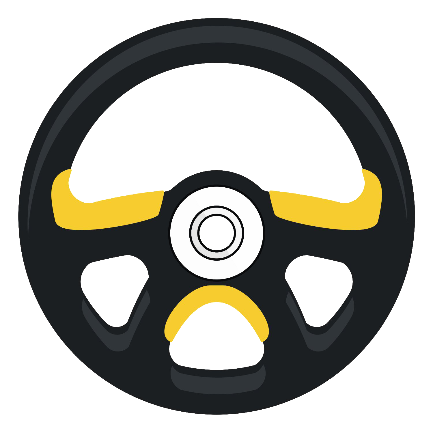 Car Steering Wheel Transparent
