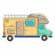 Image PNG véhicule de caravane