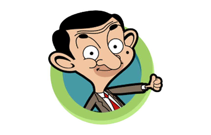Dessin animé M. Bean transparent