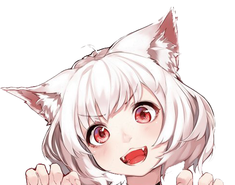 Gatto anime girl png clipart
