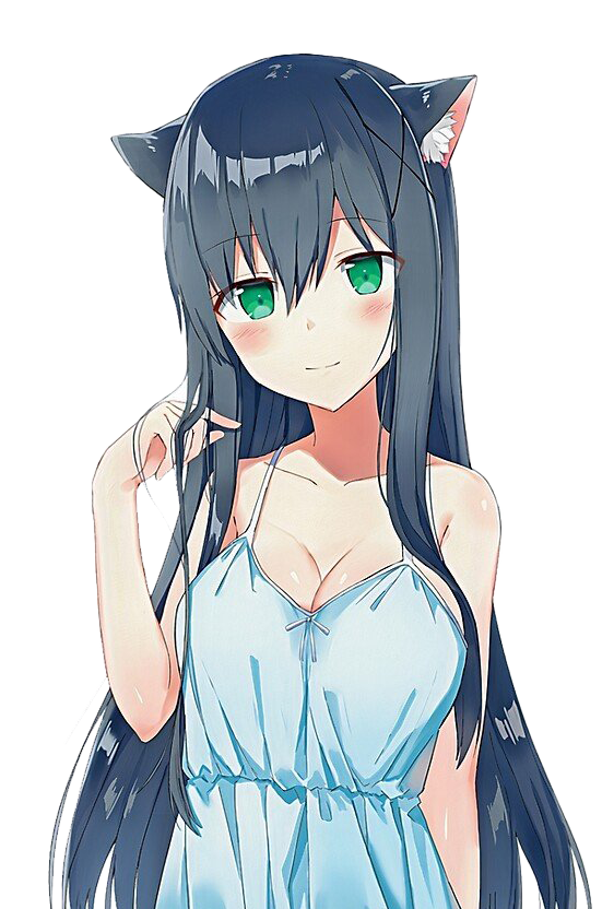 Cat Anime Girl PNG Free Image - PNG All