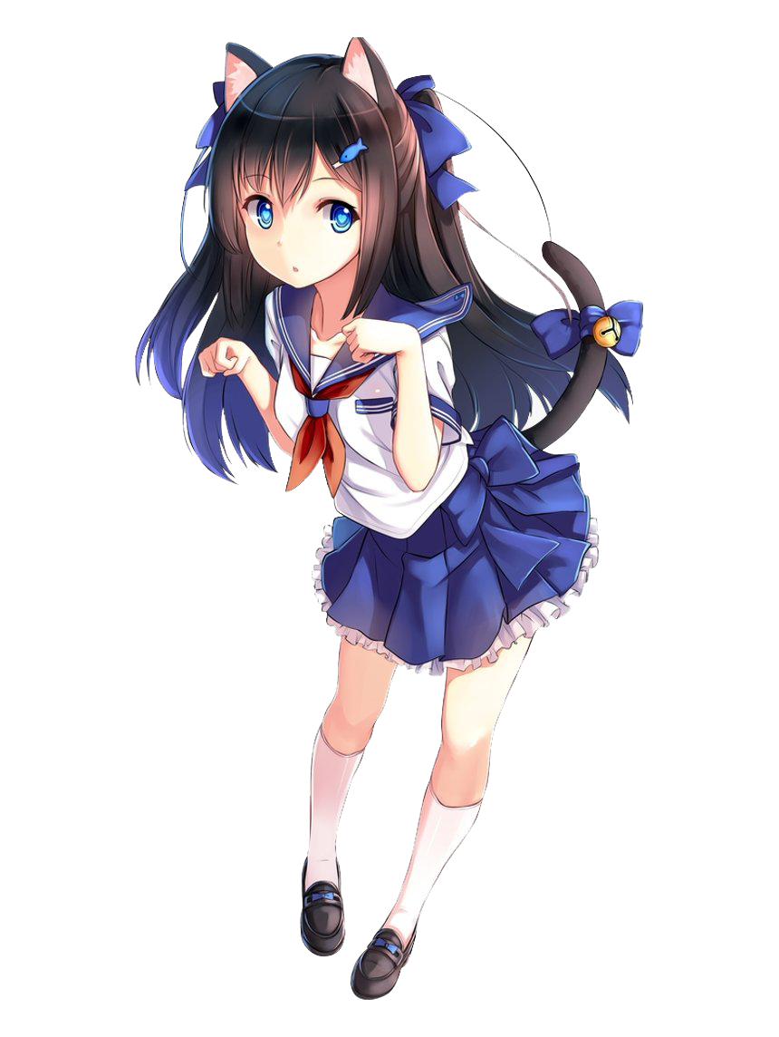 Cat Anime Girl PNG - PNG All | PNG All