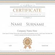 Certificato PNG Immagine HD