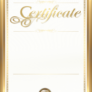Сертификат PNG Высококачественное изображение