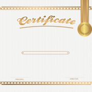Image PNG de certificat