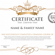 Certificate PNG Image File