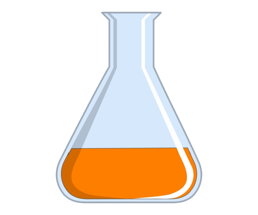 Chemistry Laboratory Flask Transparent