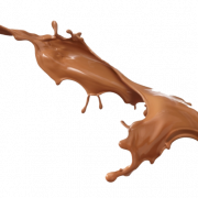 Schokoladenmilchspritzer transparent