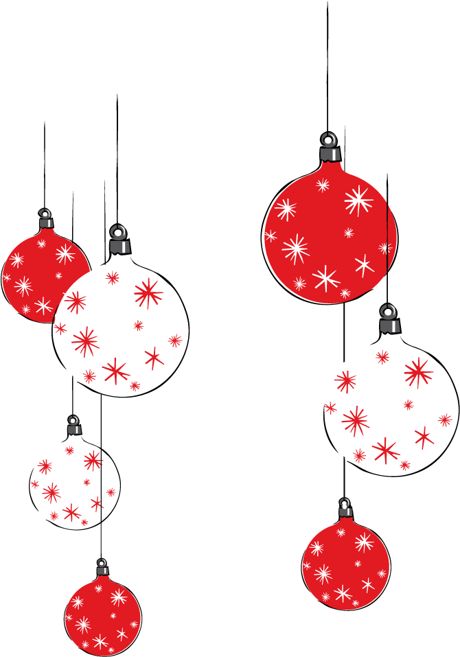 Christmas Baubles PNG Free Download