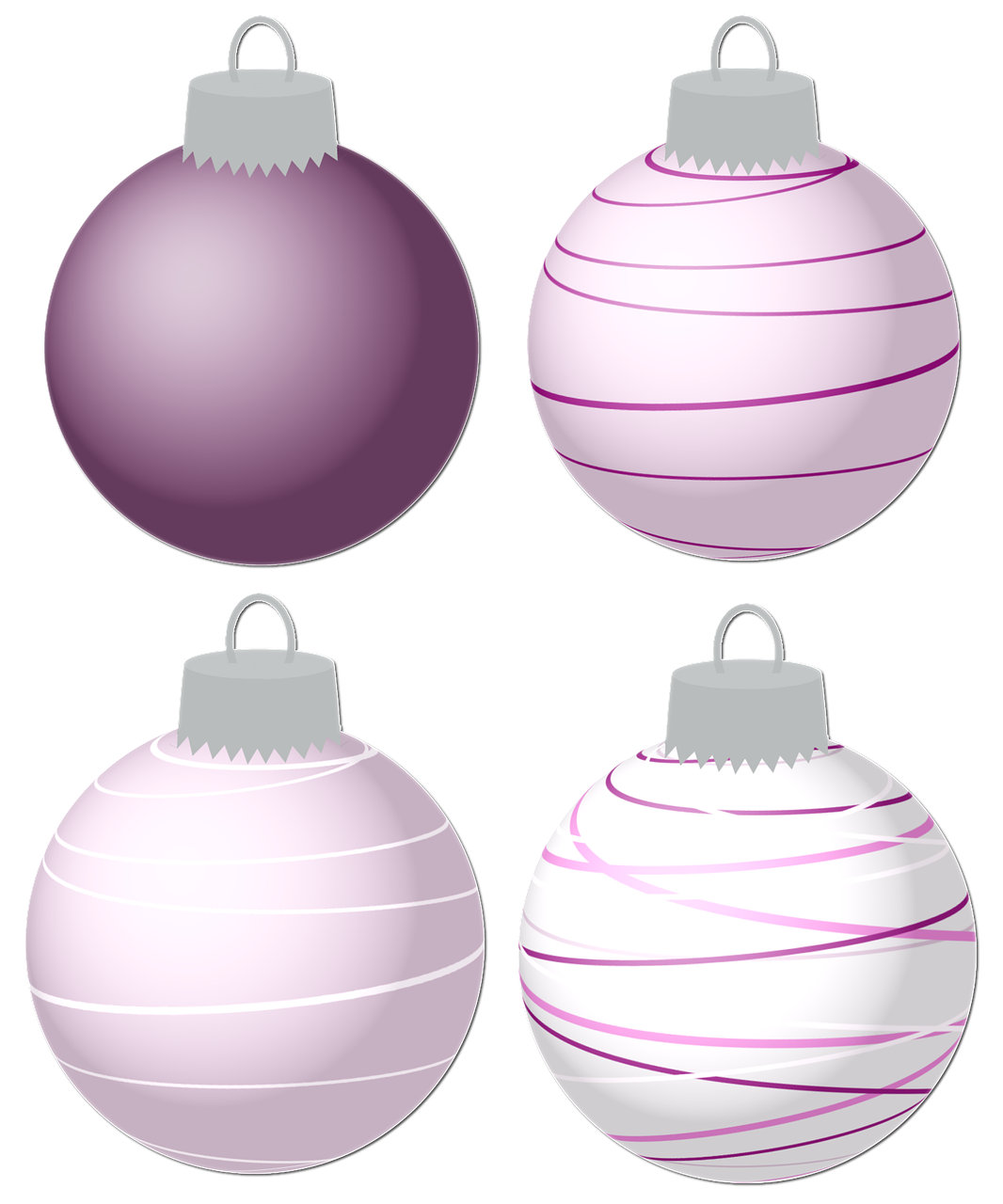 Christmas Baubles PNG HD Image