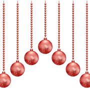 Christmas Baubles PNG Pic