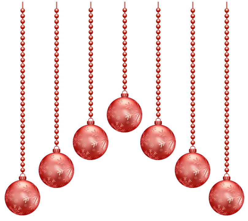 Christmas Baubles PNG Pic
