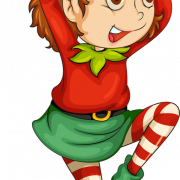 Imagen del elfo de Navidad PNG